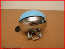 Ding Dong Glocke 80 mm Klingel Chrom (hellblau Lackiert) mit Herzchen *NEU*