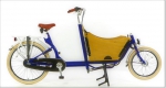 Cargo Bike Bakfiets 7 Gang Nabenschaltung 20/26 Zoll blau mit Trommelbremse und Rücktritt