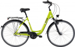 BBF Collection Damen Alu City Fahrrad 28" 46er Rahmen 3 Gang, grün, Nabendynamo Federgabel, Federstütze