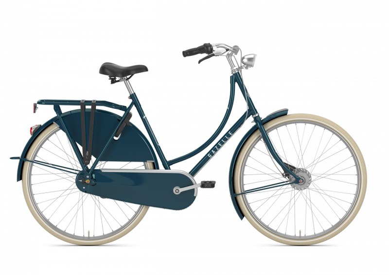 Gazelle Classic Nostalgierad mit 7 Gang, Nabendynamo, L R7T,  28 Zoll 57er Rahmen pine green glänzend