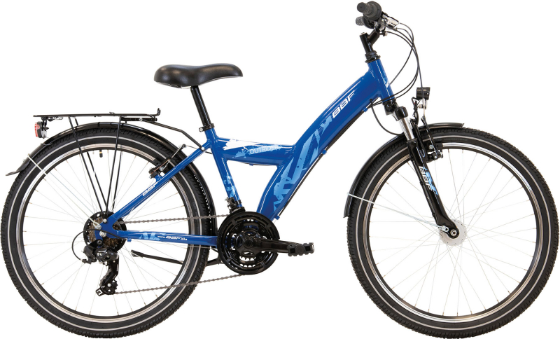 BBF Jugendrad Outrider Banana, 24 Zoll,  21- Gang Kettenschaltung, 36 er Rahmen, blau
