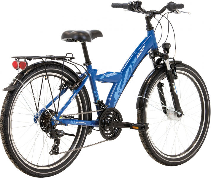 BBF Jugendrad Outrider Banana, 24 Zoll,  21- Gang Kettenschaltung, 36 er Rahmen, blau