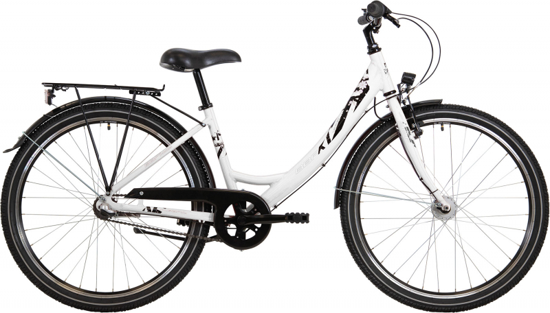 BBF Jugendrad Outrider Wave, 26 Zoll,  3-Gang Schaltung, 38 er Rahmen weiß