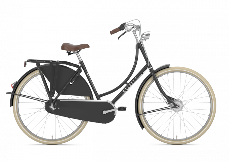 Gazelle Classic Nostalgierad mit 3 Gang, Nabendynamo, Rollerbrake vorne,  Farbe: schwarz/matt 51er